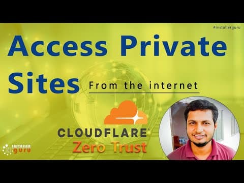 Access private sites from the internet via Cloudflare Zero Trust Tunnel
